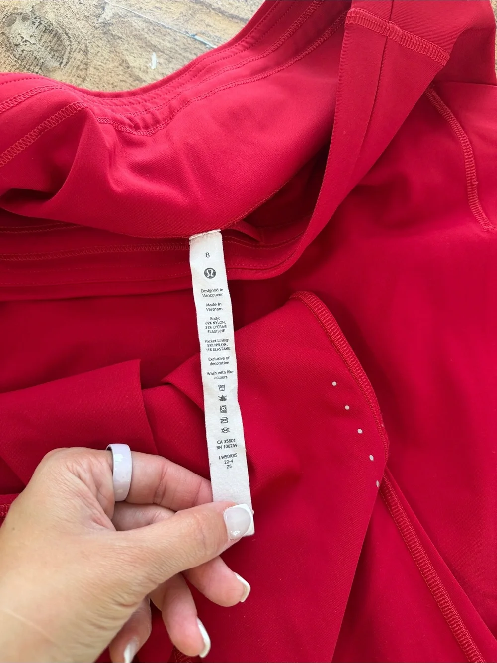 lululemon athletica V-Waist High-Rise Red Leggings